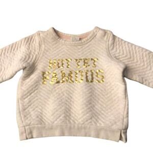 H&M “Not Yet Famous” Quilted Sweatshirt